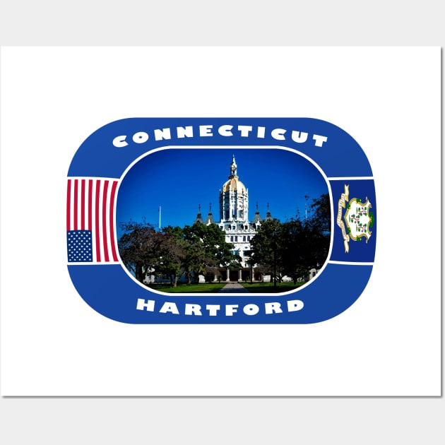 Connecticut, Hartford City, USA Wall Art by DeluxDesign